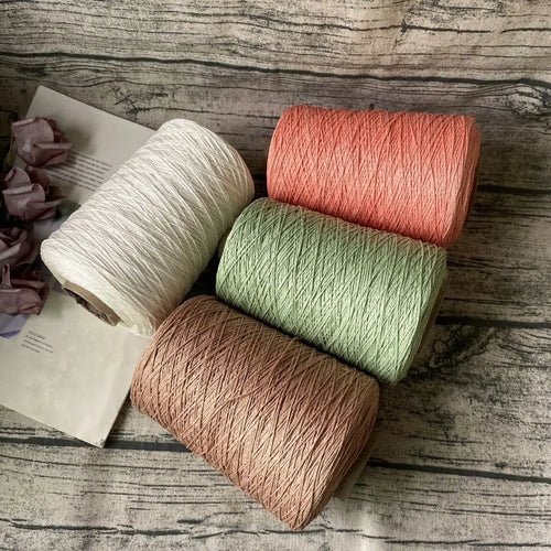 500g/pcs High Twist Size 5 Lace Linen Thread Bone Like Summer Crochet Clothes Skirts Close Fitting Refreshing Non Pilling Yarn