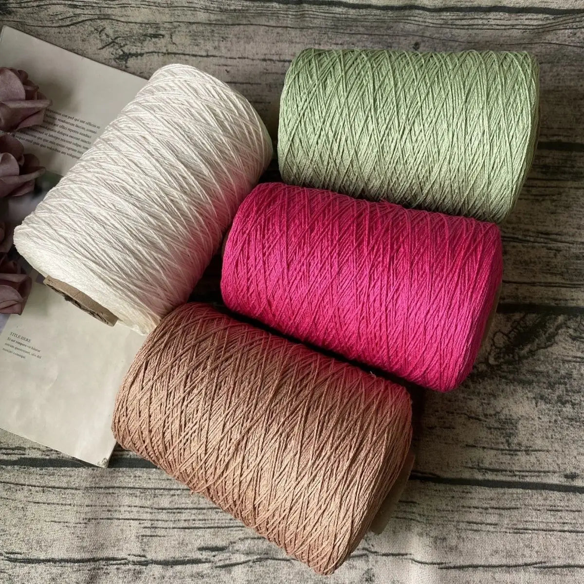 500g/pcs High Twist Size 5 Lace Linen Thread Bone Like Summer Crochet Clothes Skirts Close Fitting Refreshing Non Pilling Yarn